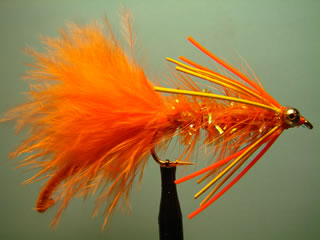 Monster Orange Woolly Bugger (4-6)